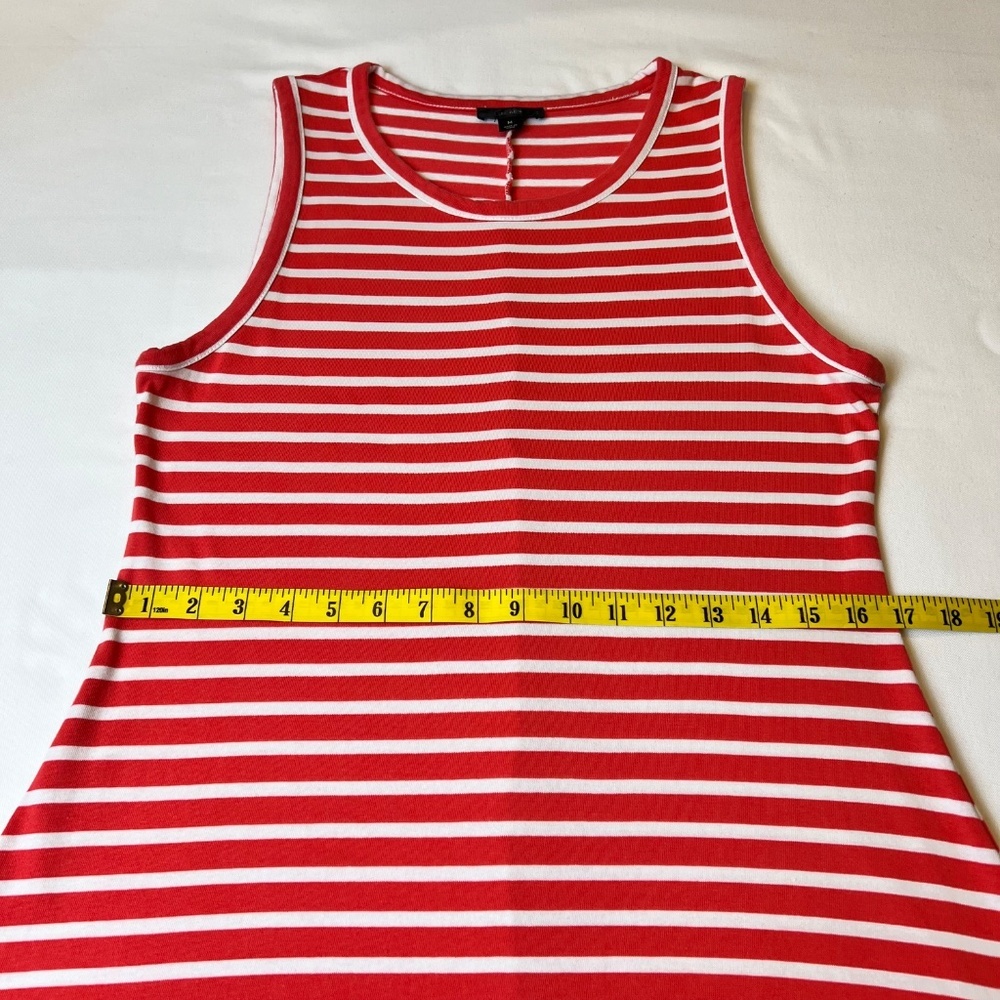 *FIRM PRICE* J. Crew High Low Maxi A-Line Striped Tank Dress - Picture 6 of 9